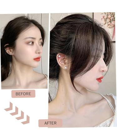 Hair Extensions Clip in Bangs Side Parted Hair Toppers for Real Human Hair 360 Cover Pieces Wispy Clip in Hair Extension Wigs for Women Human Hair Pieces for Women Daily Wear Dark Brown - Buy Online on GoSupps.com