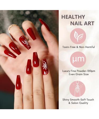 6 Colors Nail Dipping Powder Kit - Dipping Powder for Beginners - Classic All Seasons Tones French Nail Art Starter Manicure Salon DIY at Home - No Needed Nail Lamp Curing - Buy Online on GoSupps.com