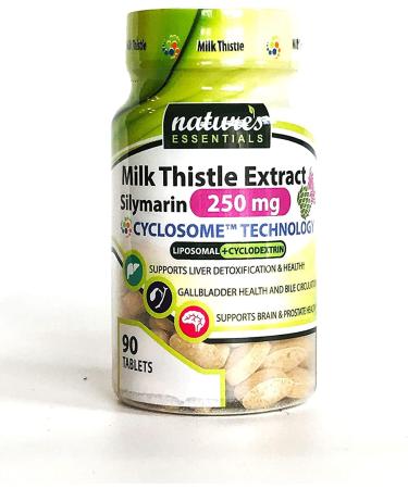 NATURE'S ESSENTIALS Liposomal Milk Thistle 250mg | Full-Spectrum Silymarin | Maximum Absorption Formula | 3 Month Supply | Non-GMO, Gluten-Free, Vegetarian | Lab Certified | Made in USA - Buy Online on GoSupps.com