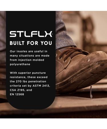 STLFLX Non-Metallic SoleGUARDZ Puncture Resistant Insole | Large Size for Men 9-10 US and Women 10-11 US | Ideal for Regular Shoes, Work Boots, and Safety Footwear - Buy Online on GoSupps.com
