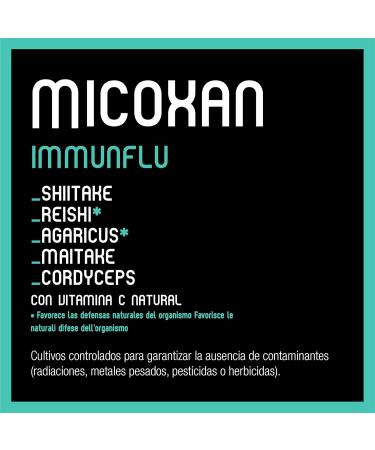  SANTIVERI SANTIVERI -Micoxan Imunflu naturally tones your defenses / 40 capsules with reishi agaricus and vitamin C - Buy Online on GoSupps.com