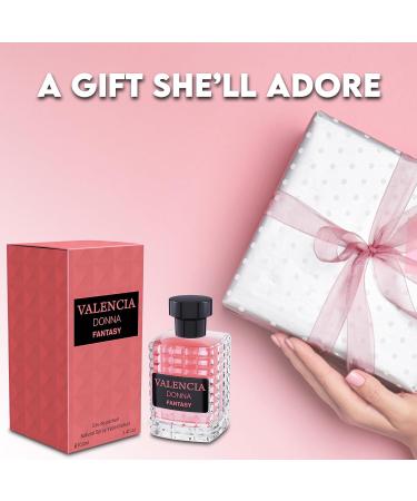 Women's Spray Perfume Valencia Donna Fantasy Long Lasting Eau De Parfum Cologne for Women Refreshing Floral Fragrance for Casual Use Ideal Holiday Gift 3.4 Fl Oz - Buy Online on GoSupps.com