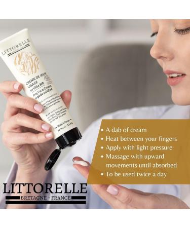 Day Face Cream Organic Certified - 99% Natural Origin Dry Skin Cream Sensitive Care with Organic Barley Water Chamomile Sweet Almond Oil Honey - Made in France Moisturizer Men & Women - 100ml - Buy Online on GoSupps.com