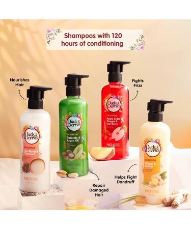 Buds & Berries Rice Water and Chia Seeds Nourishing Shampoo 300 ml Strengthens Hair 120 Hours of Conditioning Sulfate-Free Paraben-Free Silicone-Free - Buy Online on GoSupps.com