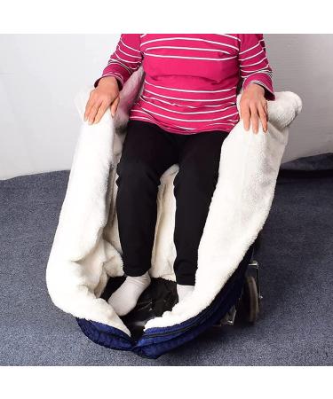 Fleece-Lined Wheelchair Cosy Cover Half Body Type Wheelchair Cosy Winter Water Proof Fleece Lining Wheelchair Accessories Blanket Leg and Instep Warmer for Disabled Senio - Buy Online on GoSupps.com