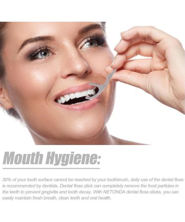 372 Tooth Flap Stick - Sustainable Natural Dental Floss Sticks for Effective Tooth Cleaning | Eco-Friendly Disposable Dental Care (3x120+12) - Buy Online on GoSupps.com