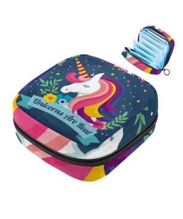 Javenproeqt portable ladies' binding-up bag menstrual cup pocket female menstrual insert bag for teenage girls tampons for the first period unicorns have a real one
