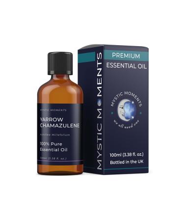 Mystic Moments |Yarrow Chamzuen (blue) essential oil 100 ml -pure and natural oil for diffusors aromatherapy and massage mixtures of vegan GVO -free
