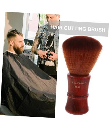 Beavorty shave for men neck brush Hair Removal Brush mens duster Soft Barber Neck Duster for hair Salon Shaving Brush Hair Salon Brush man styling brush clean Bamboo 14*4.5cm Brown - Buy Online on GoSupps.com