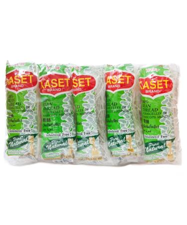Kaset Bean Thread Glass Noodles 1.41 Oz (40 G) x 10 From Thailand BIG PACK 1.41 Ounce (Pack of 10)