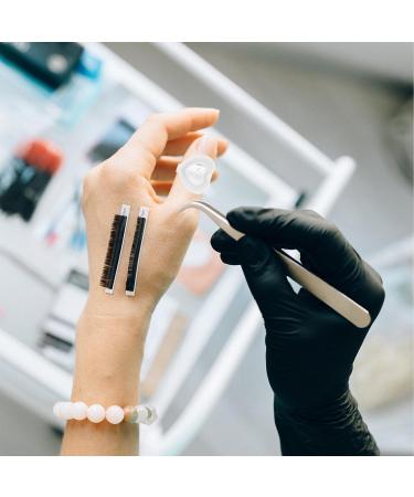 Lot de 200 Porte-Colle Cils de C ur et Rond Anneau de Colle pour Cils Blanc Accessoires Professionnels Utilisation Salon - Buy Online on GoSupps.com