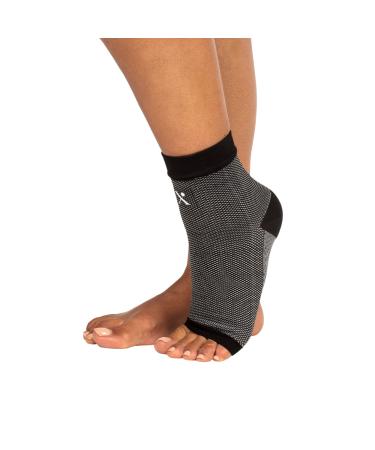 Pain Relieving Ankle Compression Sleeve for Men & Women | Ankle Brace Compression Socks | All Day Relief Against Arthritis Tendonitis and Plantar Fasciitis by NUFABRX