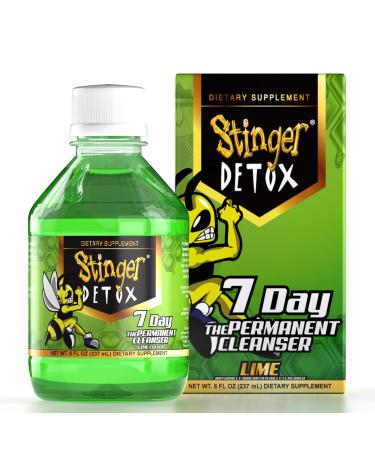 Stinger Detox 7-Day Permanent Drink   Lime Flavor   8 FL OZ