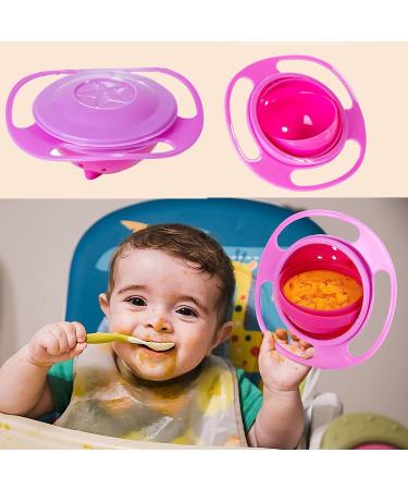 DZCYAOHL 360 Degrees Gyro Bowl - Unspillable Toddler Snack Bowl in Red - Buy Online on GoSupps.com