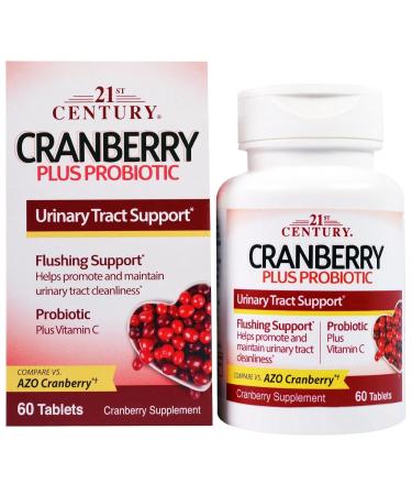 21St Century Cranberry Plus Probiotic - 60 Tablets Pack of 6
