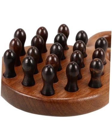 Foytoki Wooden Comb for Curly Hair - Degenerate Ridge Scalp Massager 12x8.3cm - Ideal for Hair and Scalp Health - Buy Online on GoSupps.com