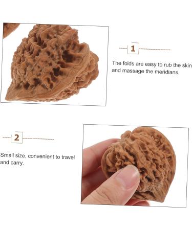 Magiclulu 2-in-1 Walnut Fitness Handball | Handheld Back Massager & Stress Relief Meditation Ball for Adults - Buy Online on GoSupps.com