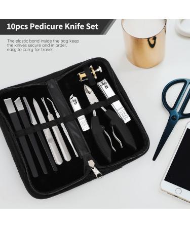 Segbeauty Manicure and Pedicure Set - 10-Piece Professional Nail Care Kit for Men & Women | Foot Care & Nail Clippers - Buy Online on GoSupps.com