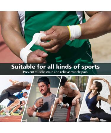 FOMIYES 6 Rolls Muscle Tape for Injury | Athletic Trainer & Gymnastics Tape | Ankle Hand & Knee Support | Premium Cotton Accessories - Buy Online on GoSupps.com