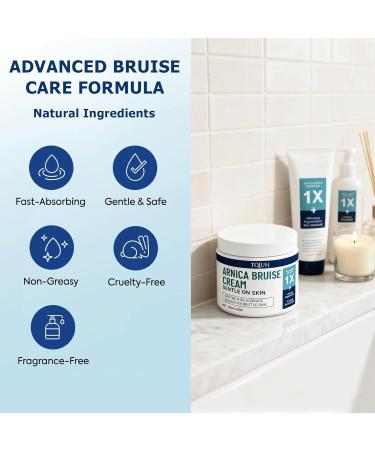 Arnica Bruise Cream Extra Strength Fast-Acting for Bruising & Swelling on Thin Skin - Advanced Formula with Arnica Montana Vitamin K C & E - Soothing Hydrating for Face and Body 1pcs - Buy Online on GoSupps.com