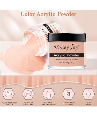 28g Acrylic Powder Set - White, Clear, Black, Nude | Professional Nail Extension System - HJ-NAP016 (No.17) - Buy Online on GoSupps.com