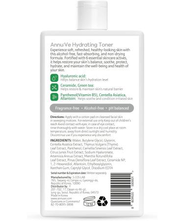 Hydrating Toner for Face | Non-Alcoholic Hyaluronic Acid Fragrance-Free | Ideal for Sensitive Dry Skin | 11.1 Fl Oz - Buy Online on GoSupps.com