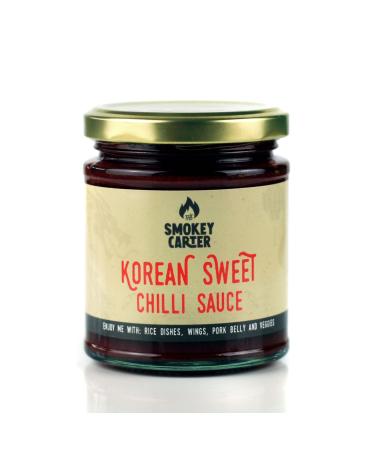 Korean Sweet Chilli Sauce | The Smokey Carter | Sweet Chilli Dipping Sauce with a Korean kick | Sweet chilli dipping sauce/glaze with grapefruit juice gochujang sesame soy miso & confit garlic.