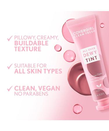Covergirl Clean Fresh Dewy Tint 400 Dreamy Pink 3-in-1 Tint Blendable Color For Eyes Lips & Cheeks 0.33 fl oz (Pack of 1) 400 Dreamy Pink 0.33 Fl Oz (Pack of 1) - Buy Online on GoSupps.com