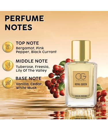 O.G BEAUTY LUXURY Royal Queen Eau De Parfum 50ml | Long-Lasting Perfume | Perfect for Special Events & Date Nights | Premium Gift for Her - Buy Online on GoSupps.com