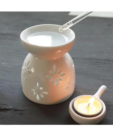XFly Ceramic Fragrance Lamp & Mini Tealight Holder | Oil Burner for Wax & Essential Oils | Aroma Diffuser with Candli Spoon - Perfect for Home Fragrance - Buy Online on GoSupps.com