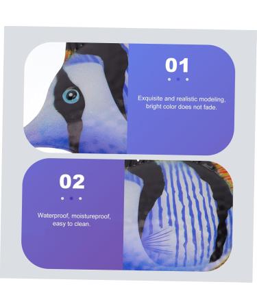 ABOOFAN 1pc Decorative Fish Wall Hanging Ornament Metal Fish Wall Art Wall Hanging Decoration The Fence Iron Purple 26x16.3cm - Buy Online on GoSupps.com