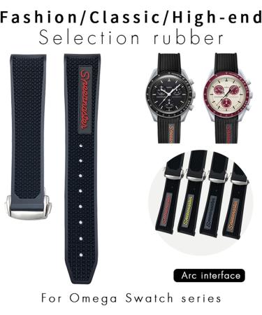 CekGDB Silicone Watch Bracelet for Omega Speedmaster & Seamaster 300 | 18mm Orange | Durable & Stylish | Perfect for Men & Women - Buy Online on GoSupps.com