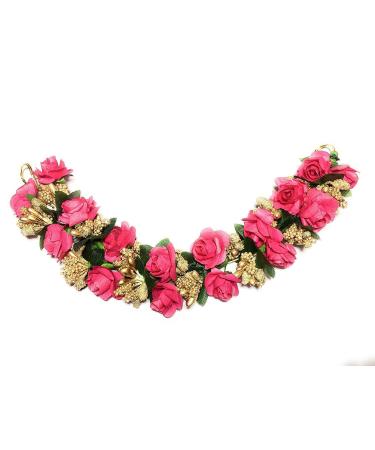 Aairaa Artificial Hair Gajra Flowers Set for Wedding Juda Accessories - Women & Girls (Set of 3) - Buy Online on GoSupps.com