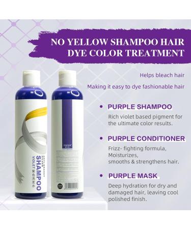 Intensive Silver Shampoo Purple Toning & Moisturizing for Blonde & Gray Hair | Anti-Yellow Tint Treatment - Buy Online on GoSupps.com