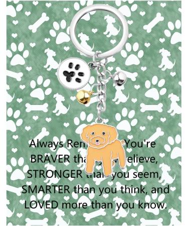 ENSIANTH Dog Keychain - Perfect Gift for Dog Lovers | Puppy & Paw Print Keyring for Dog Owners - Buy Online on GoSupps.com