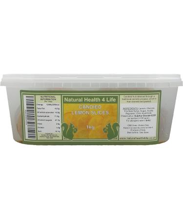 Natural Health 4 Life Cake Baking Ingredients Candied Lemon Slices 1 kg in Recyclable Tub (1 Tub) - Buy Online on GoSupps.com