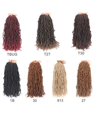 Leeven 18 Inch 7 Packs Pre-looped Faux Locs Crochet Braids - Natural Black Soft Locs Hair Extension for Women - Pack of 7 - Buy Online on GoSupps.com