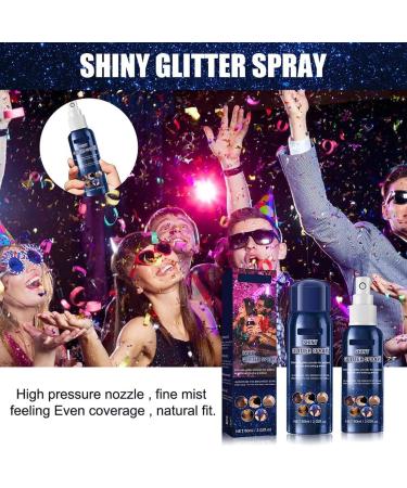 60ml Shiny Glitter Spray | Hair & Body Glitter Hairspray for Makeup Festivals & Halloween - Buy Online on GoSupps.com