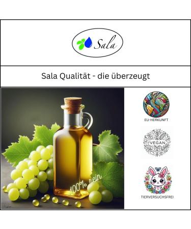 Sala Refined Grape Seed Oil (HDPE bottle 250ml) - Buy Online on GoSupps.com
