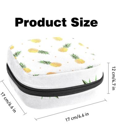 Portable Yellow Pineapple Storage Bags for Women's Bandages & Menstrual Pads - Stylish Multi-Use Holder for School & Office - Buy Online on GoSupps.com