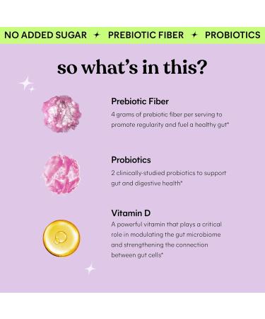 Lemme Fiber & Probiotic Gummies for Adults Promotes Regularity & Digestive Health No Sugar Added Strawberry Flavor 4g Prebiotic Fiber & Clinically Studied Probiotic Strains (60 Count) - Buy Online on GoSupps.com