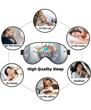Adjustable Double-Sided Travel Sleep Mask | Soft Eye Covers for Perfect Shading & Reduced Eye Edema - Shop Worldwide - Buy Online on GoSupps.com