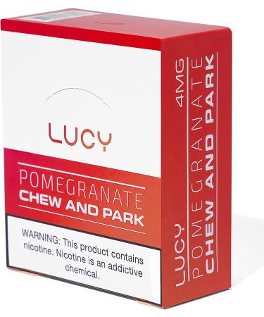 Lucy 4mg Nicotine Gum 100 Count [Pomegranate] - High Purity Nicotine Alternative for On-The-Go Use - Buy Online on GoSupps.com