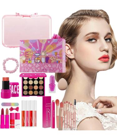  G n rique Makeup Sets | 26 Eyeshadow Palette Blush Stick And Lipsticks Stain Resistant Makeup Set For Beginners Women - Buy Online on GoSupps.com