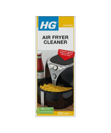HG Air Fryer Cleaner - Air Fryer Oven Cleaner Solution for Removing Caked-On Grease and Food De-Greases Air Fryers Without Damaging Fryer Cleaning Brush Included - 250ml