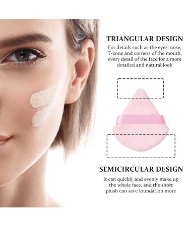 Buy Pink Triangular Facial Puff | Reusable Cotton Makeup Tool for Flawless Beauty - Buy Online on GoSupps.com