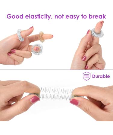 10-Piece Acupressure Massage Ring Set | Finger & Wrist Massage Rings for Stress Relief & Improved Blood Circulation - Buy Online on GoSupps.com