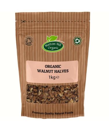 Organic Walnuts Halves 1kg by Hatton Hill Organic - Free UK Delivery - Buy Online on GoSupps.com