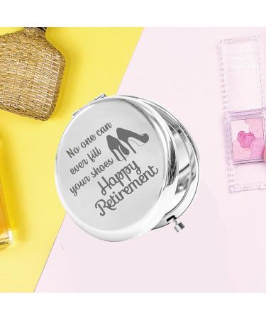 Retirement Pocket Mirror - Unique Retirement Gift for Coworker and Friends | Happy Retirement Compact Mirror - Inspirational Retirement Gift - Buy Online on GoSupps.com