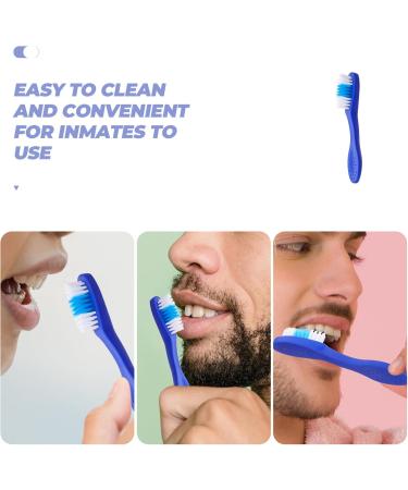Minkissy 10-Pack Soft Prison Toothbrushes - Travel-Friendly Wear-Resistant Mini Brushes for Gentle Cleaning - Buy Online on GoSupps.com